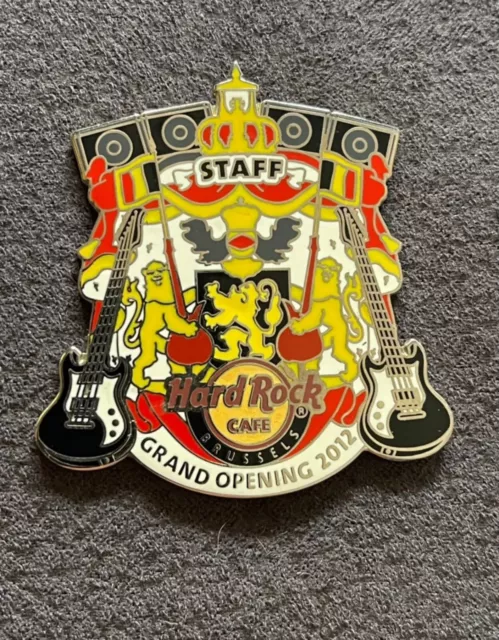 Hard Rock Cafe Brussels Grand Opening Team Staff Pin