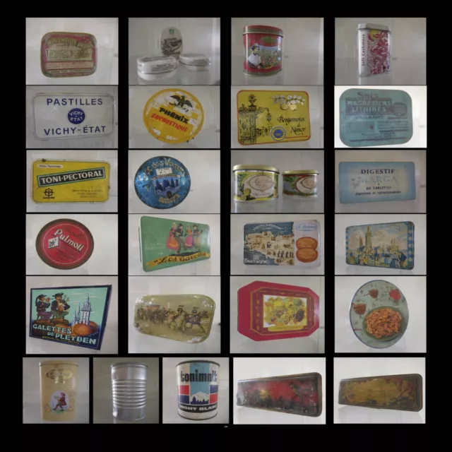 30 Cajas Publicidad Comida Biscuit Farmacia Chip Metal Diseño Siglo Xx