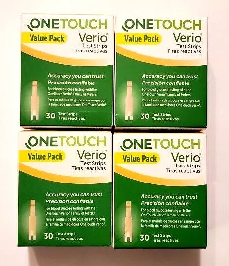 Nuevas tiras reactivas para diabéticos de glucosa de un toque al por menor 120 quilates con vencimiento 04/24 y 05/24