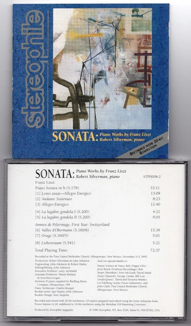 Liszt - Piano Sonata/Lugubre Gondola/Annees de Pelerinage/Liebestraum, Silverman