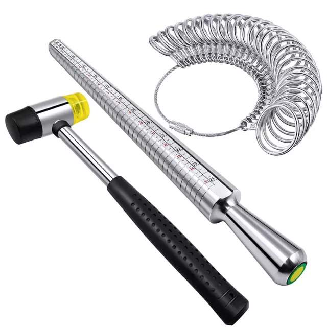 Sizer Measuring Tool Set Including  Mandrel Metal  Sizer  Kit Rubber7854