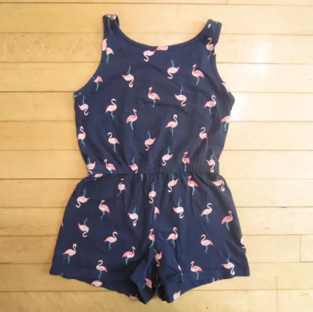 OLD NAVY Summer Flamingo Print Romper Girls Size 8 (Medium) - One Piece
