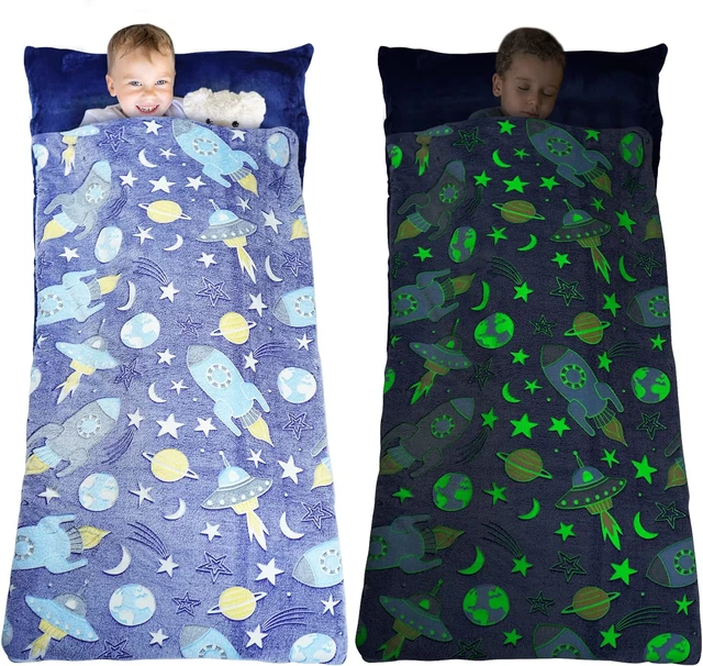 Sleeping Bag for Kids Glow in The Dark Slumber Bag for Girls and Boys Toddler x