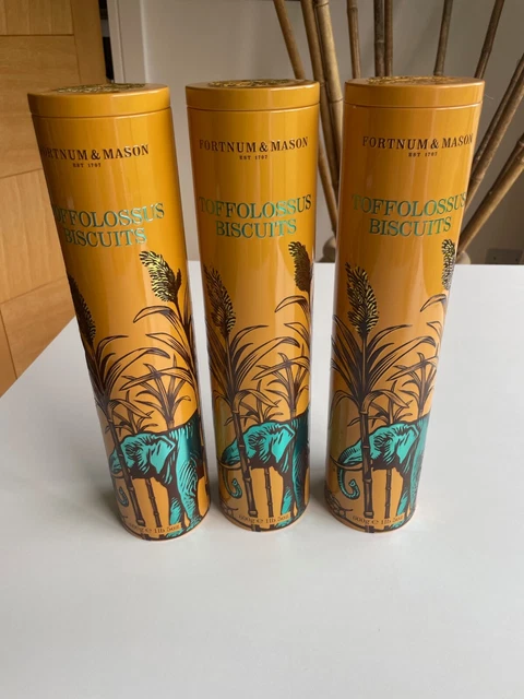 3 X Fortnum and Mason "Empty" Toffolossus Biscuit Tin, Spaghetti Pasta Storage