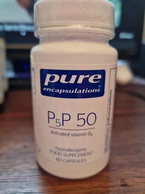 PURE ENCAPSULATIONS P5P 50 Vitamin B6 - Supports Energy Metabolism RRP ...