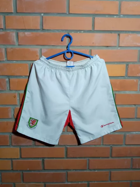 Wales Team Away Football Soccer Shorts 2009 - 2010 Champion Young Size XL