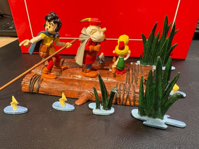 Figurine Pixi Tintin à Moto (Le Sceptre D'Ottokar) - 3500ex 1991, état Correct
