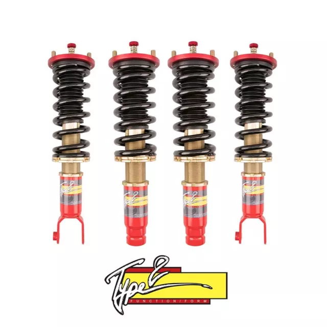 Function & Form Type 2 Adjustable Full Coilovers for 1988-91 Honda Civic / CRX
