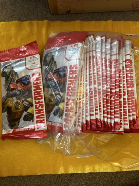 19 x Transformers Sammelkartenspiel Welle 1 - werkseitig versiegelte Boosterpacks WotC