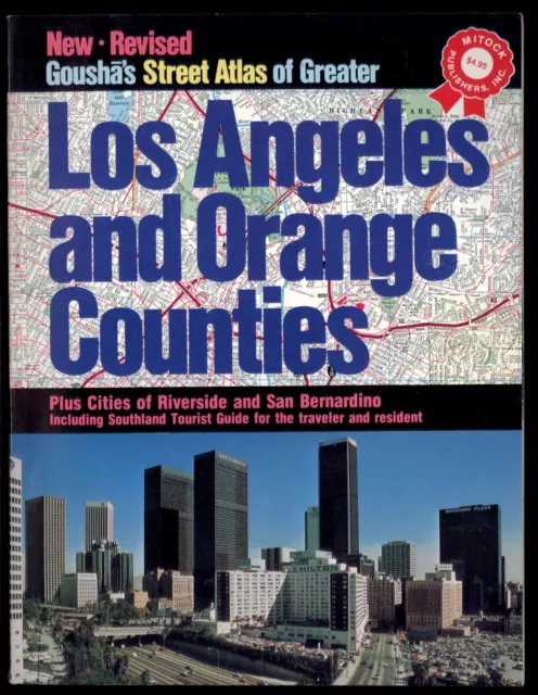 1978-79 edition GOUSHA'S STREET ATLAS of LOS ANGELES & ORANGE COUNTIES Mitock