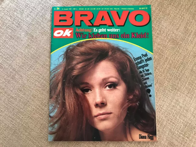 "Bravo OK " Nr.34/1967 o.Mittelseite Starschnitt Pier Brice ,Rolling Stones