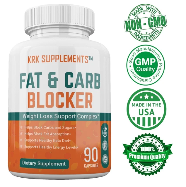 1 FAT CARB Blocker Extra Strength Weight Loss xp Complex Burn Low Keto