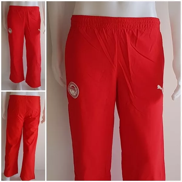 Puma Trainingshose Olympiakos Piräus Kinder Sport Jogging Hose rot 128 140 164 E