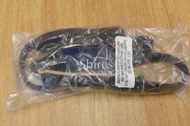 Shires nylon daisy rein, one size, havana, BNWT (MO)