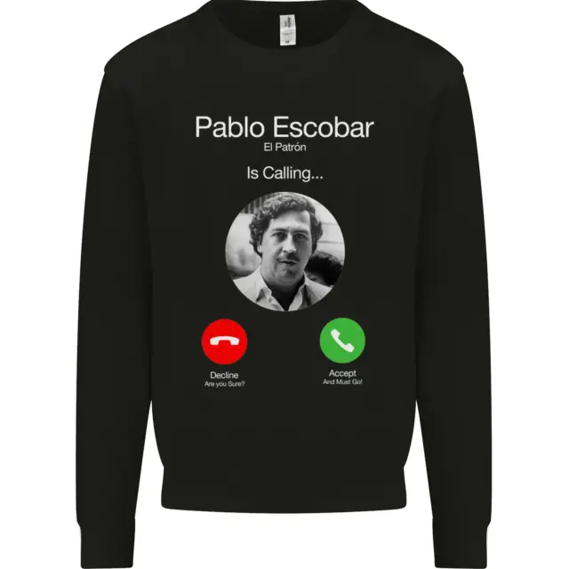 Pablo Escobar El Patron È Chiamata Felpa da Uomo Maglione