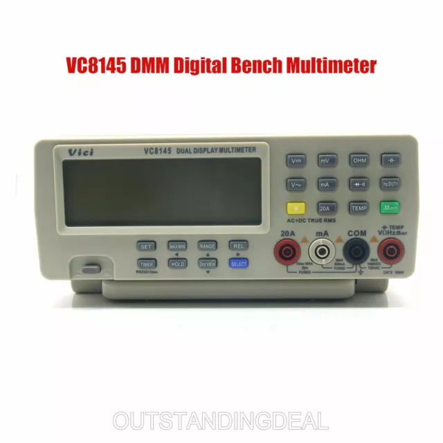 Vici VICHY VC8145 DMM Digital Bench Multimeter Temperature Tester 80000 Counts