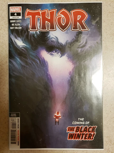THOR #4 2nd PTG KLEIN VARIANT COVER DONNY CATES SECOND PRINT BLACK WINTER GEMINI