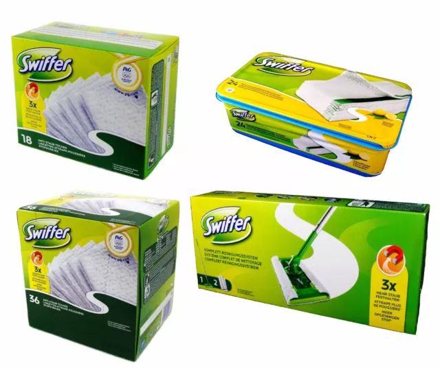 Swiffer Duster Aimant à Poussière Kit de Démarrage XXL Pack Recharge 4 Pièce / 9