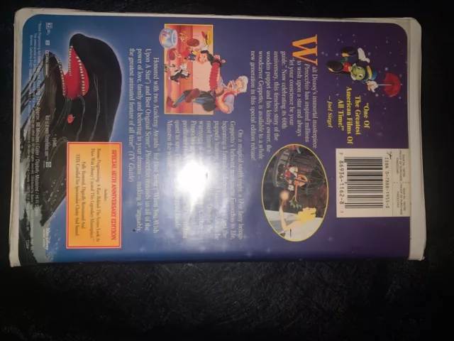 1940 Walt Disneys Pinocchio VHS 60th Anniversary Edition 88 minutes long 2