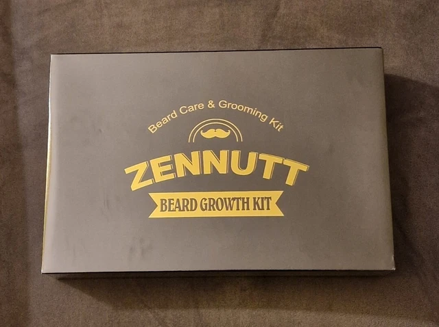 Kit de cuidado de la barba y aseo de la barba para hombre crecimiento aceite bálsamo barba peine cepillo tijeras