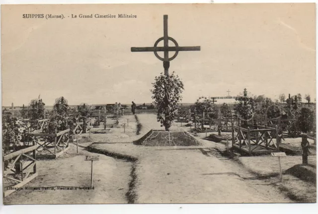 SUIPPES - Marne - CPA 51 - Vie militaire - le cimetiere militaire 6