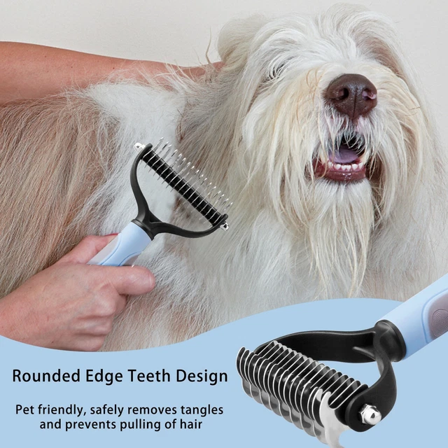 Grooming Brush For Pet Dog Cat Deshedding Tool Rake Comb Fur Remover Reduce Hair