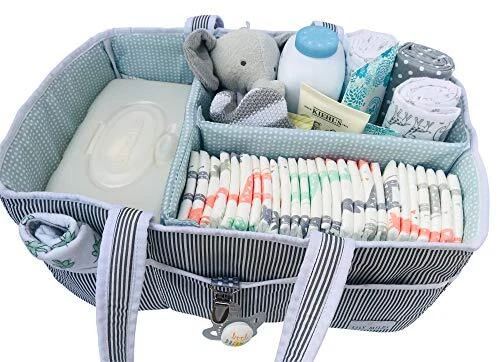Lily Miles Baby Diaper Caddy - Large Organizer Tote Bag for Infant Boy or Gir... 2