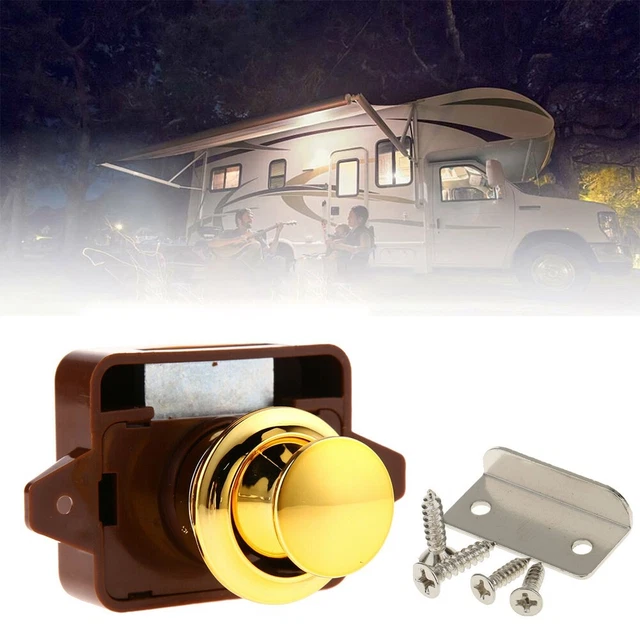 Serratura A Pressione Per Armadietto Camper - Chiusura A Pulsante Per Cassetti E Porte - Foto 4