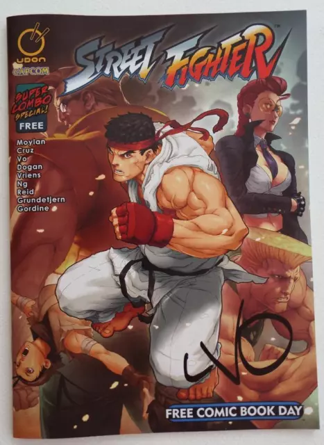 Neuf Signé Street Fighter de Long Vo 2015 Gratuit Bd Livre Jour Super Combo