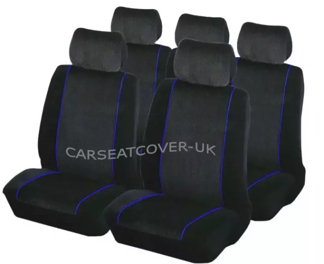 For Hyundai iX35 - Luxury BLACK & BLUE Trim Car Seat Covers Protectors  Full Set