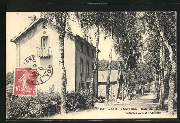 CPA Le Lac des Settons, Hotel du Lac 1917