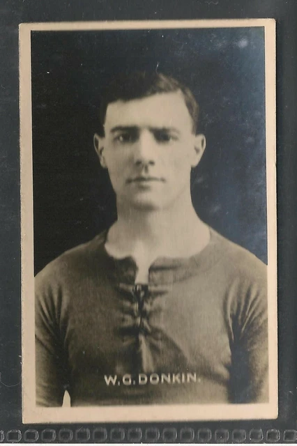 THOMSON, signierte echte Fotos (Fußballer), GEORGE DONKIN, BARNSLEY, SEHR GUTER ZUSTAND, 1923
