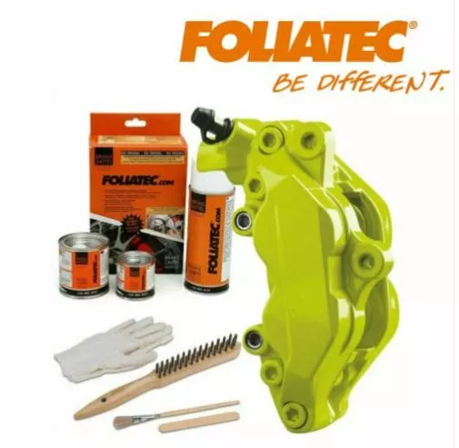 Kit peinture Etrier ou tambour de frein Foliatec vert brillant Toxic Green