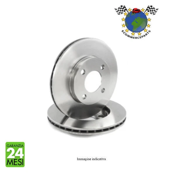 Kit Dischi E Pastiglie Freni Anteriori Per Fiat 500 1.2 | Diametro 240 Mm | Compatibile Fino Al 05-2015