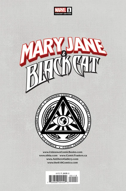 Mary Jane & Black Cat #1 [Dwb] Unknown Comics Jay Anacleto Exclusive Var (12/21/ 2