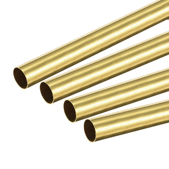 Laiton Tube 10mm Dia Externe 0.2mm Épaisseur 300mm Longueur Tuyau Tube 4 Pcs