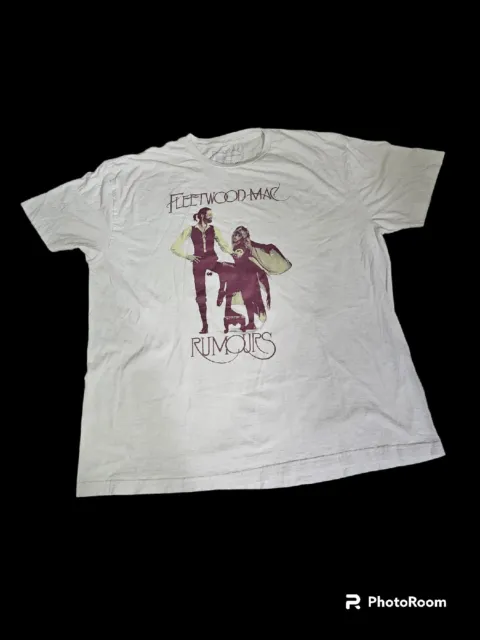 Fleetwood Mac Rumours Graphic Band Tee Off White Size EXTRA large
