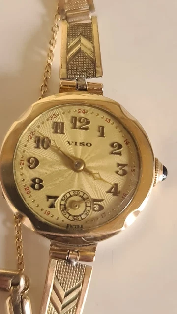 14K Solid White Gold Zan Dell 23 Jewels Swiss Ladies VTG Art Deco Manual Watch SOLID 14 KT WHITE GOLD SWISS Ladies 21 jewel + diamonds  main image 3