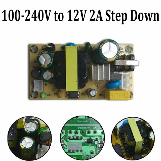 Modulo alimentatore AC a DC 12V 2A convertitore LED scheda presa terminale