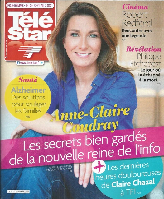TV STAR N°2034 - 21/09/2015 -anne-claire Coudray - Diane Kruger / Kate ...