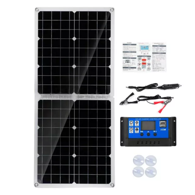 Solar Panel Kit  Battery Charger Controller Caravan Van Boat Flexible RV 1000W