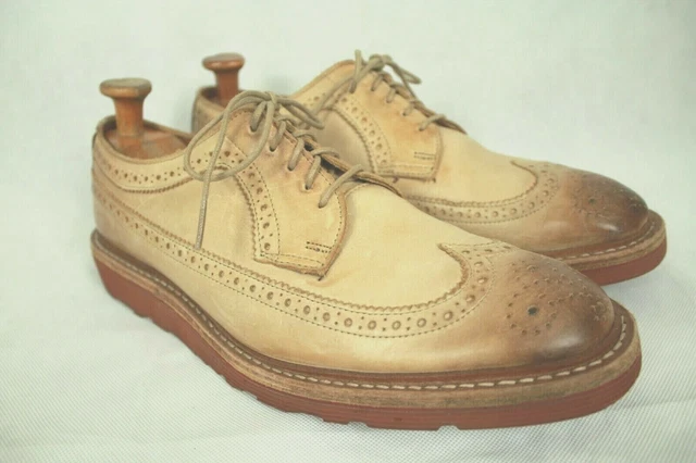 ALLEN EDMONDS SHANNON Drive Oxford Wingtip Tan Leather Dress  display picture 3