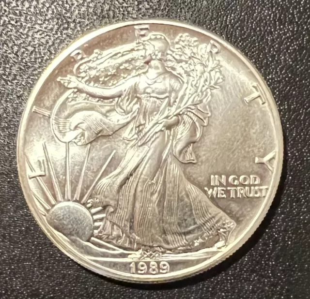 Stati Uniti-1 Dollaro 1989 "Aquila D'argento" 1 Oncia Argento Silver 0,999