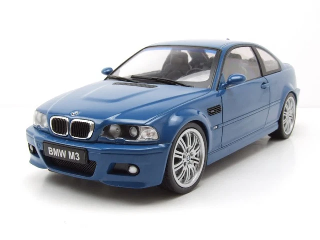 BMW M3 E46 2000 Bleu Maquette de Voiture 1:18 Solido