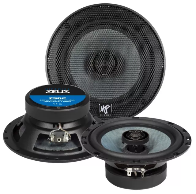 HIFONICS ZEUS ZS62 16,5 cm 2-Wege Koaxial Lautsprecher 200 Watt max 165 mm