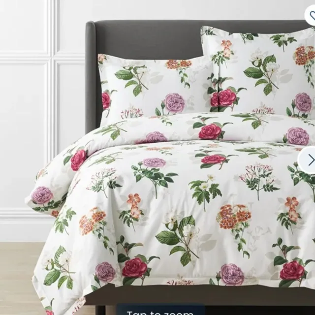 The Company Store Legends Hotel  Cameilla Floral Wrinkle-Free Sateen Duvet King