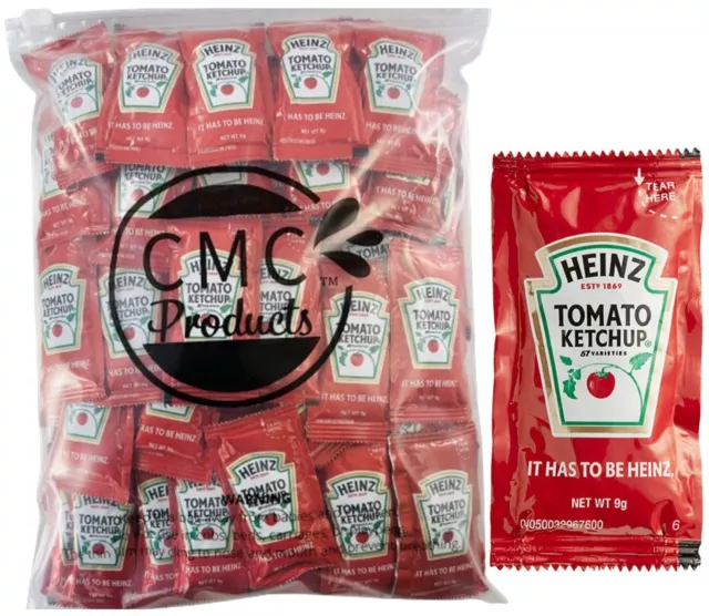 Heinz Ketchup Packets (9g) – 100 Count - Ketchup Condiment Packs in CMC Products