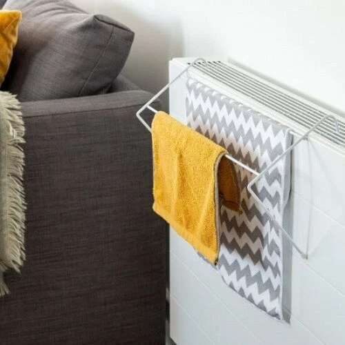 2 Bar Radiator Airer Heavy Duty Towel Holder Hang Dryer Clothes Drying Rack