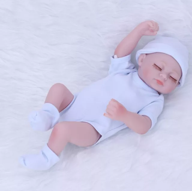 10" Realistic Dolls Baby Full Body Vinyl Silicone Newborn Handmade Reborn Gift