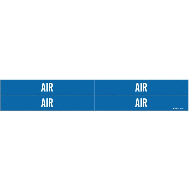 BRADY 7006-4 Pipe Marker,Air,1 1/8 in H,7 in W